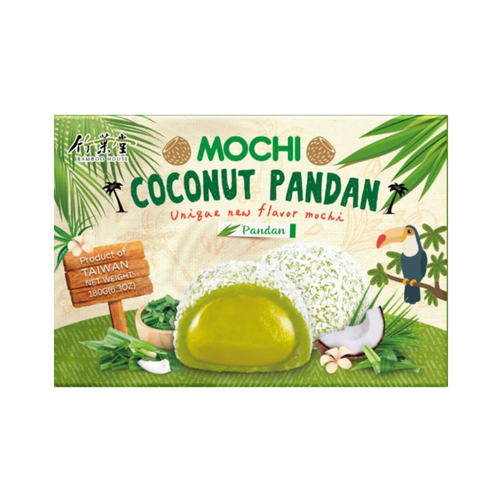 Coconut Pandan Original Mochi   180gr