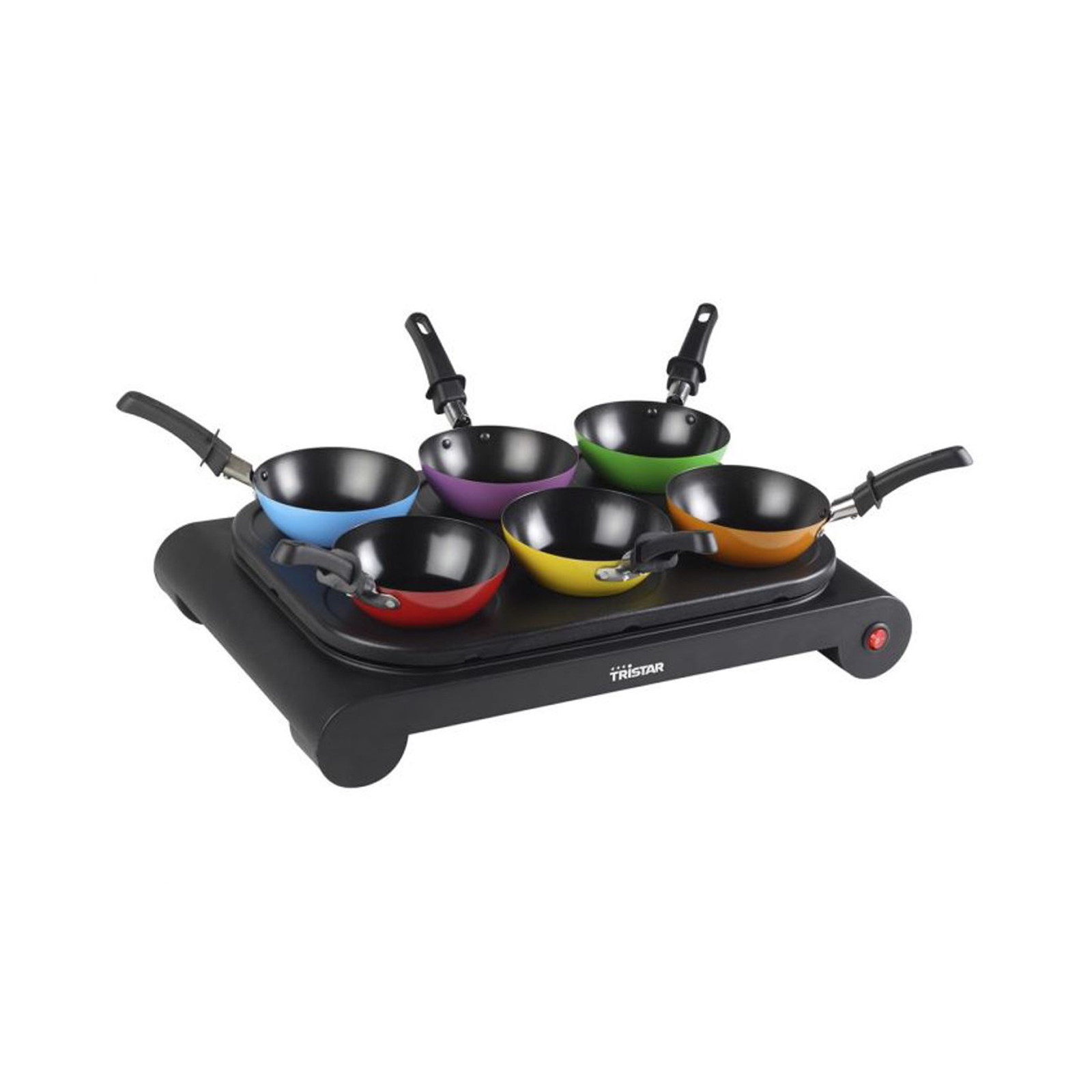 Wok Electric Heating Surface With 6 Individual Wok Set  1000gr