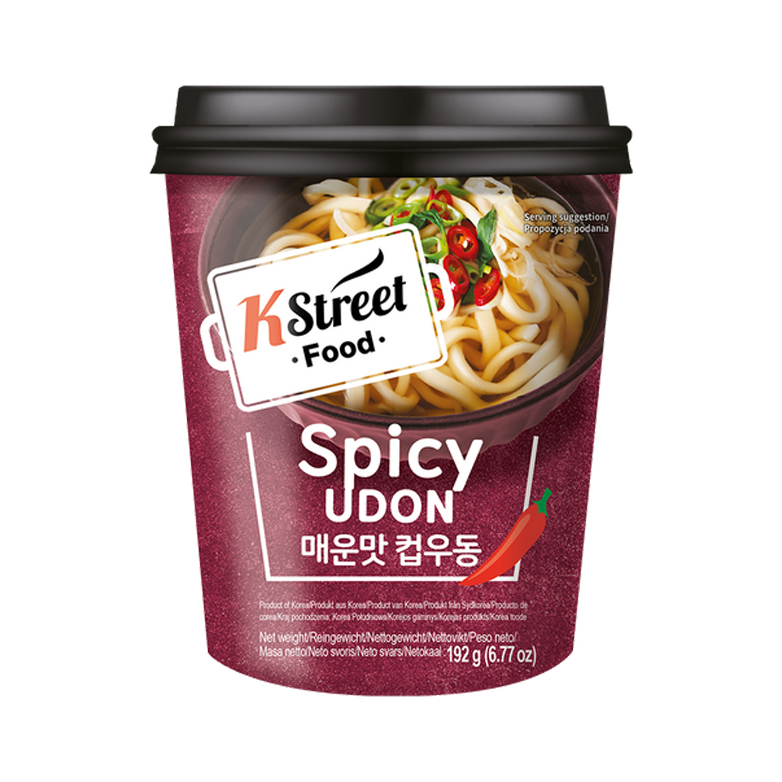 Udon Cup Instant Noodle Spicy Flavor  192gr