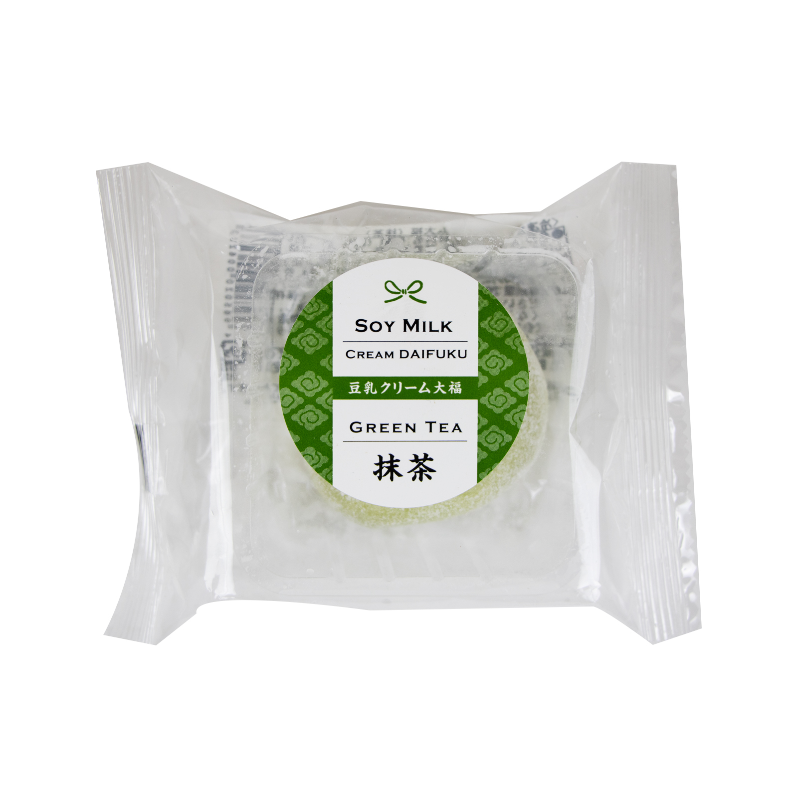 Rice Cake Cream Daifuku (Green Tea), Filled With Cream & Sweet Soy Milk 10x60gr 600gr