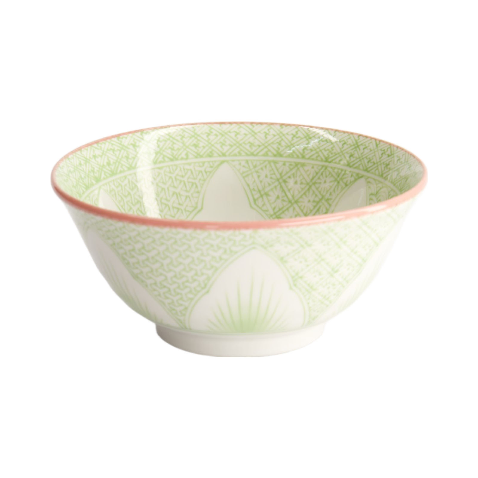 Lily Flower Tayo Bowl Green 14.8x6.8 550ml 250gr