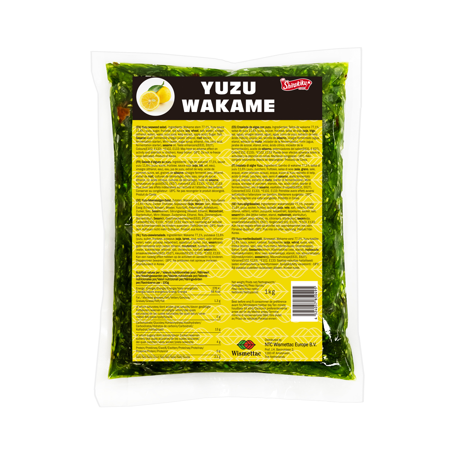 Seasoned Seaweed Salad Yuzu  1000gr