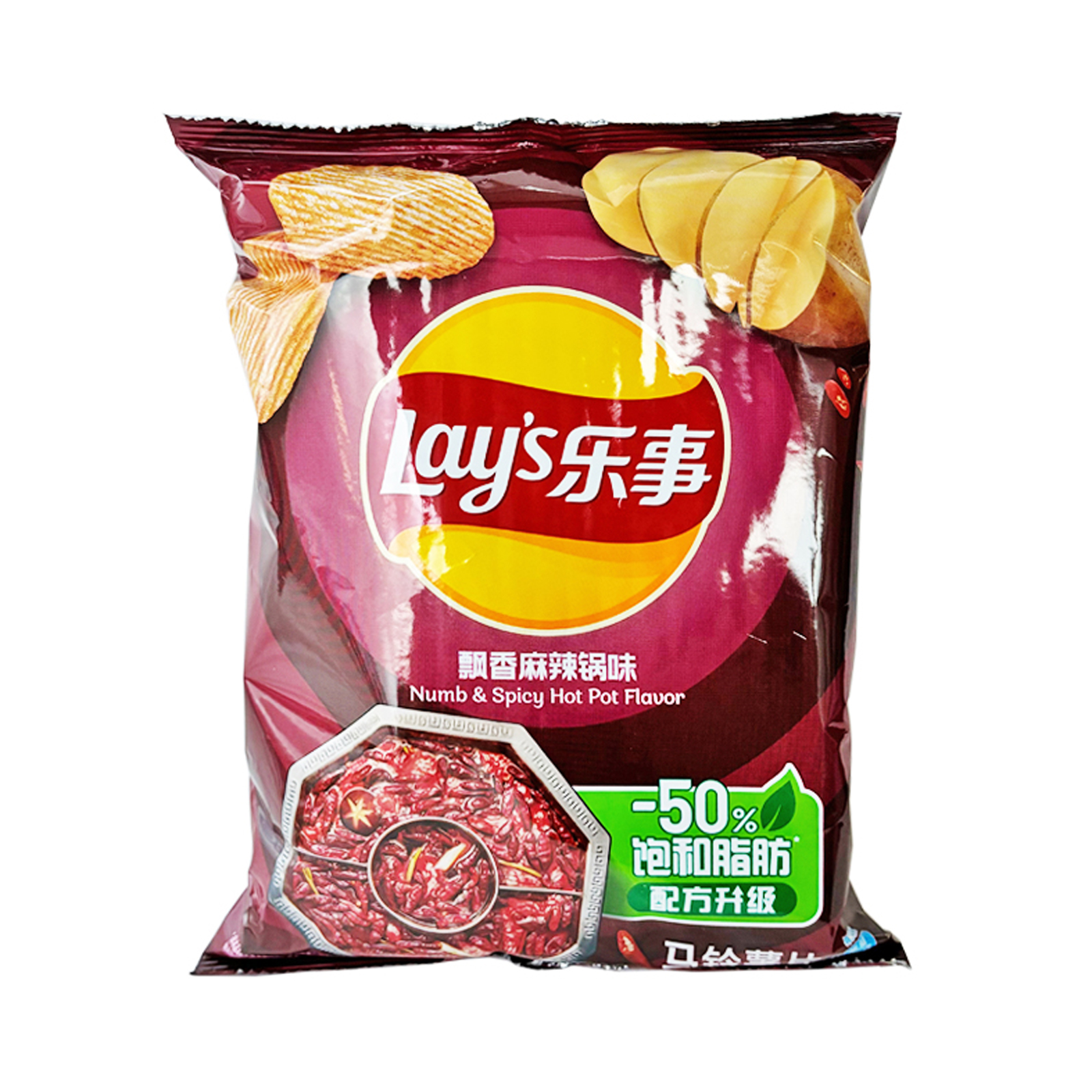 Potato Crisps Numb & Spicy Hot Pot Flavour  70gr