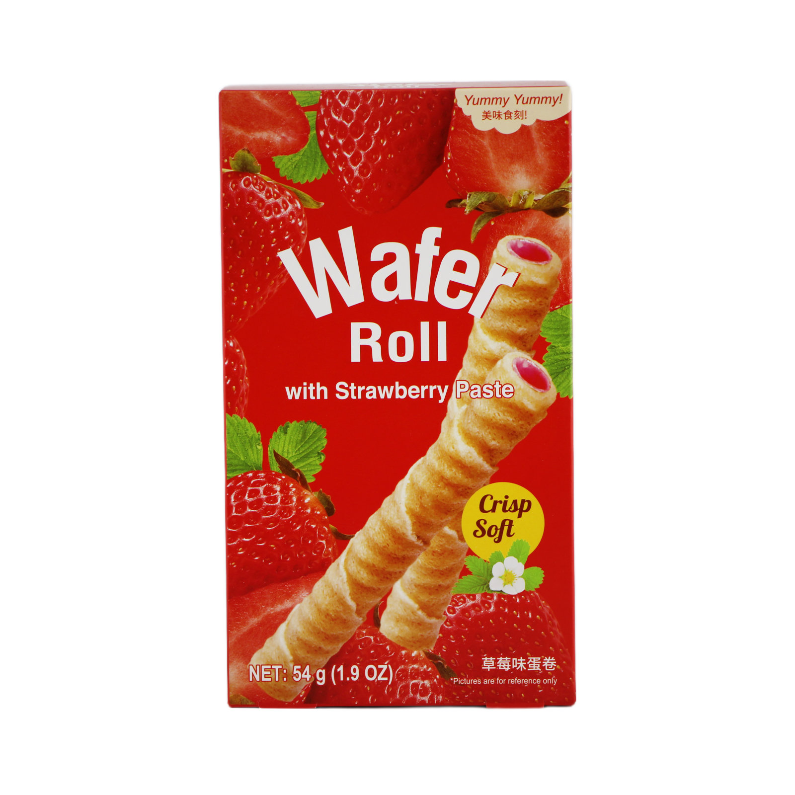 Wafer Roll Strawberry Paste  54gr