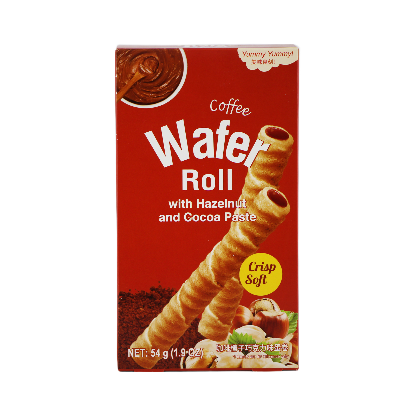 Wafer Roll Hazelnut And Cocoa Paste  54gr