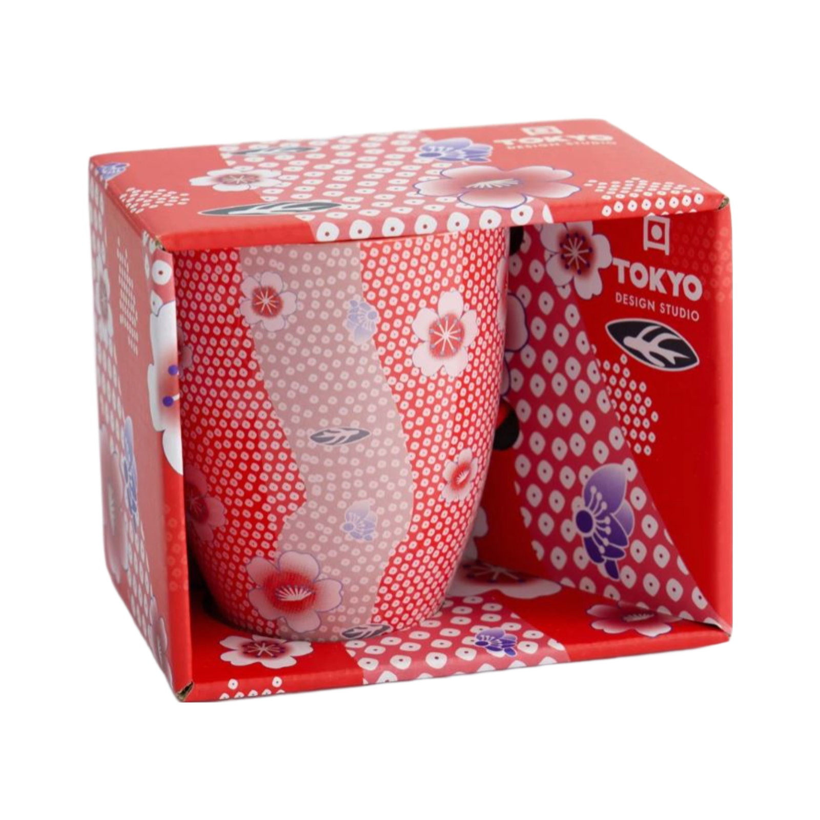 Kawaii Flower Mug Red W/giftbox 8.5x10.2cm 380ml 380gr