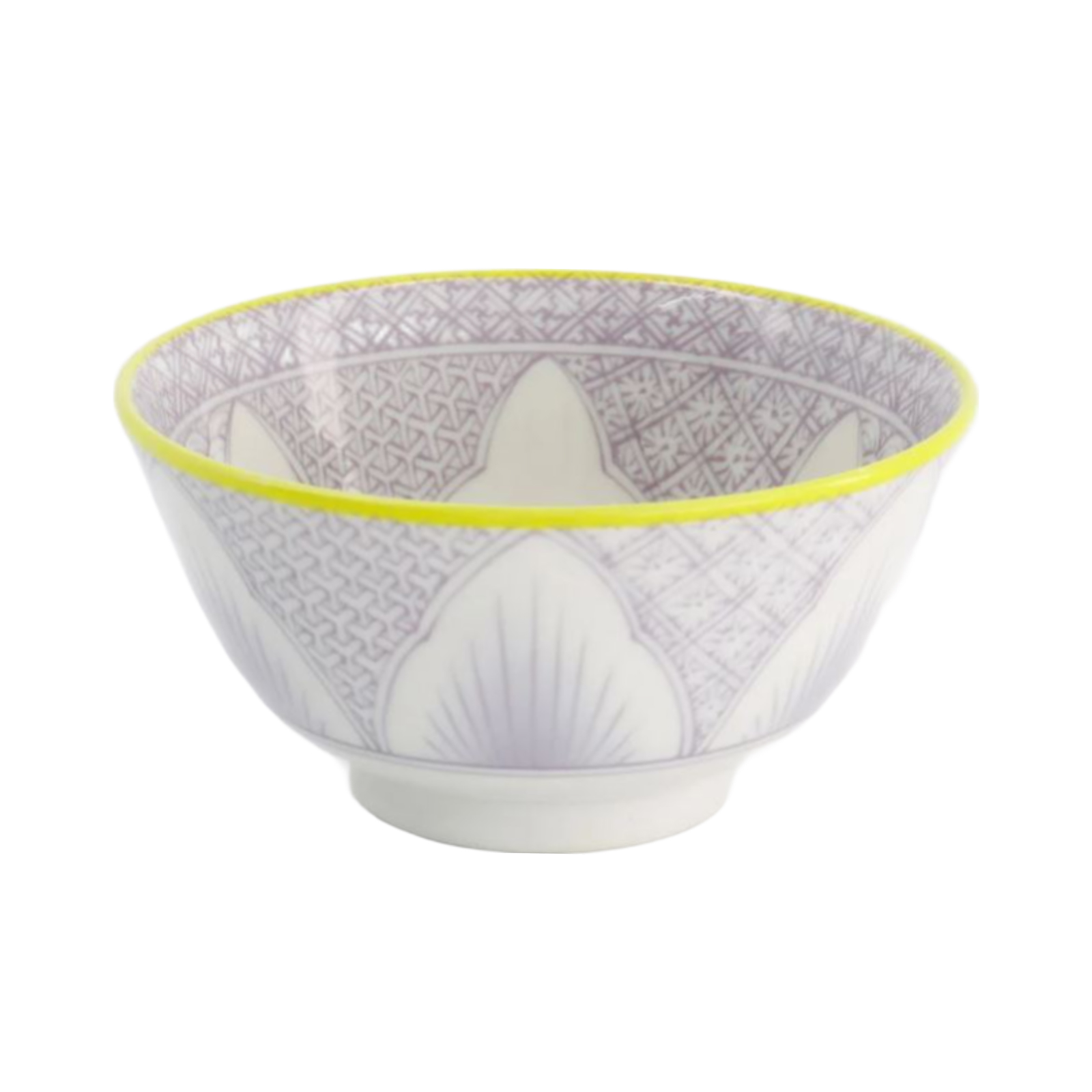 Lily Flower Tayo Bowl Purple 14.8x6.8cm, 550ml 500gr