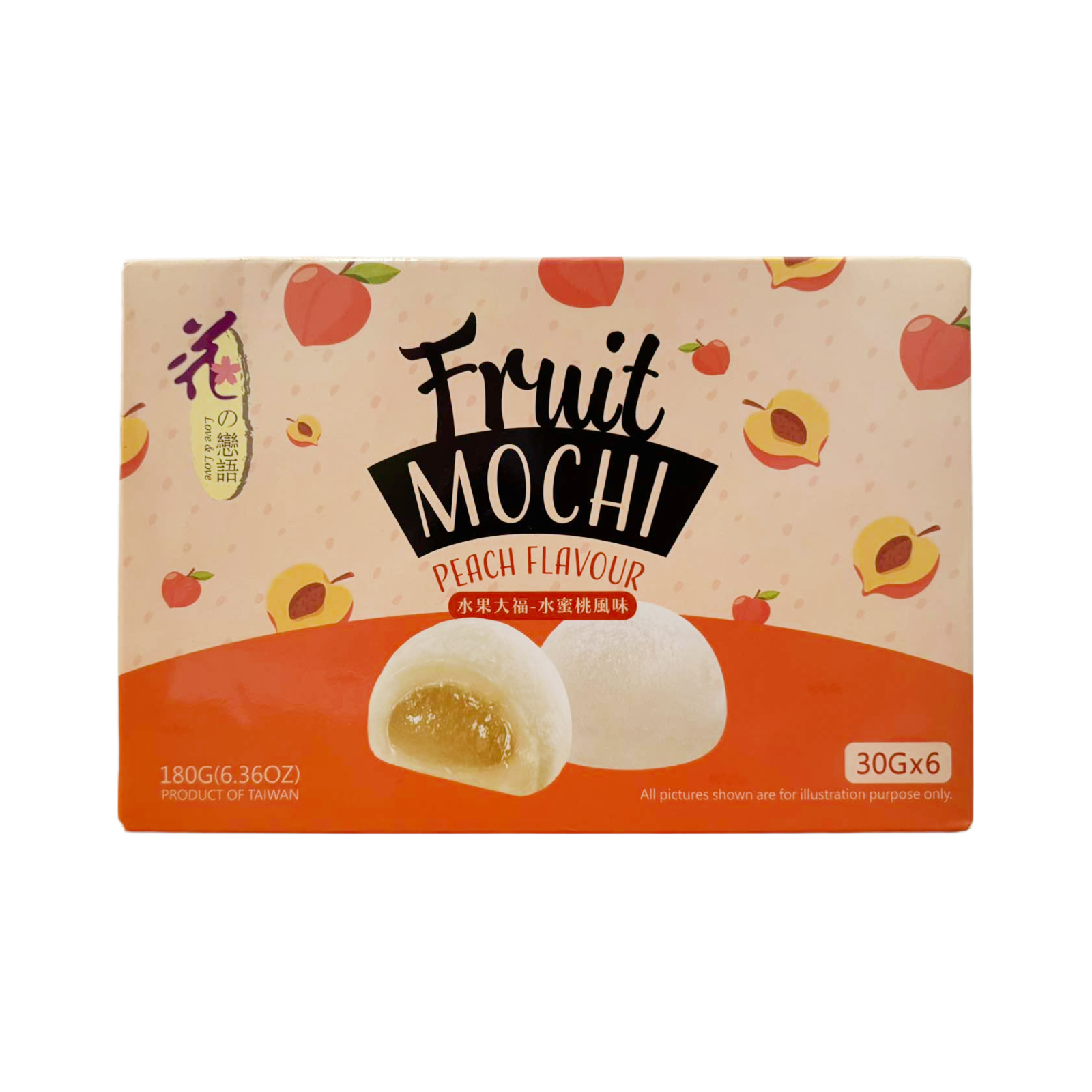 Fruit Mochi Peach  180gr