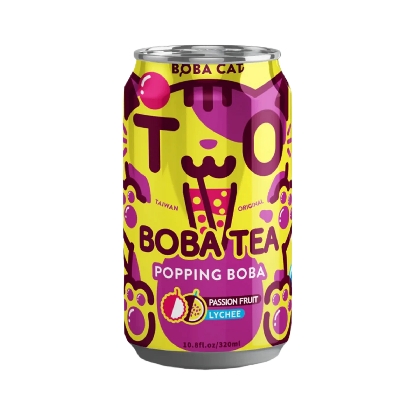 Popping Boba Bubble Tea Passionfruit Lychee  320ml