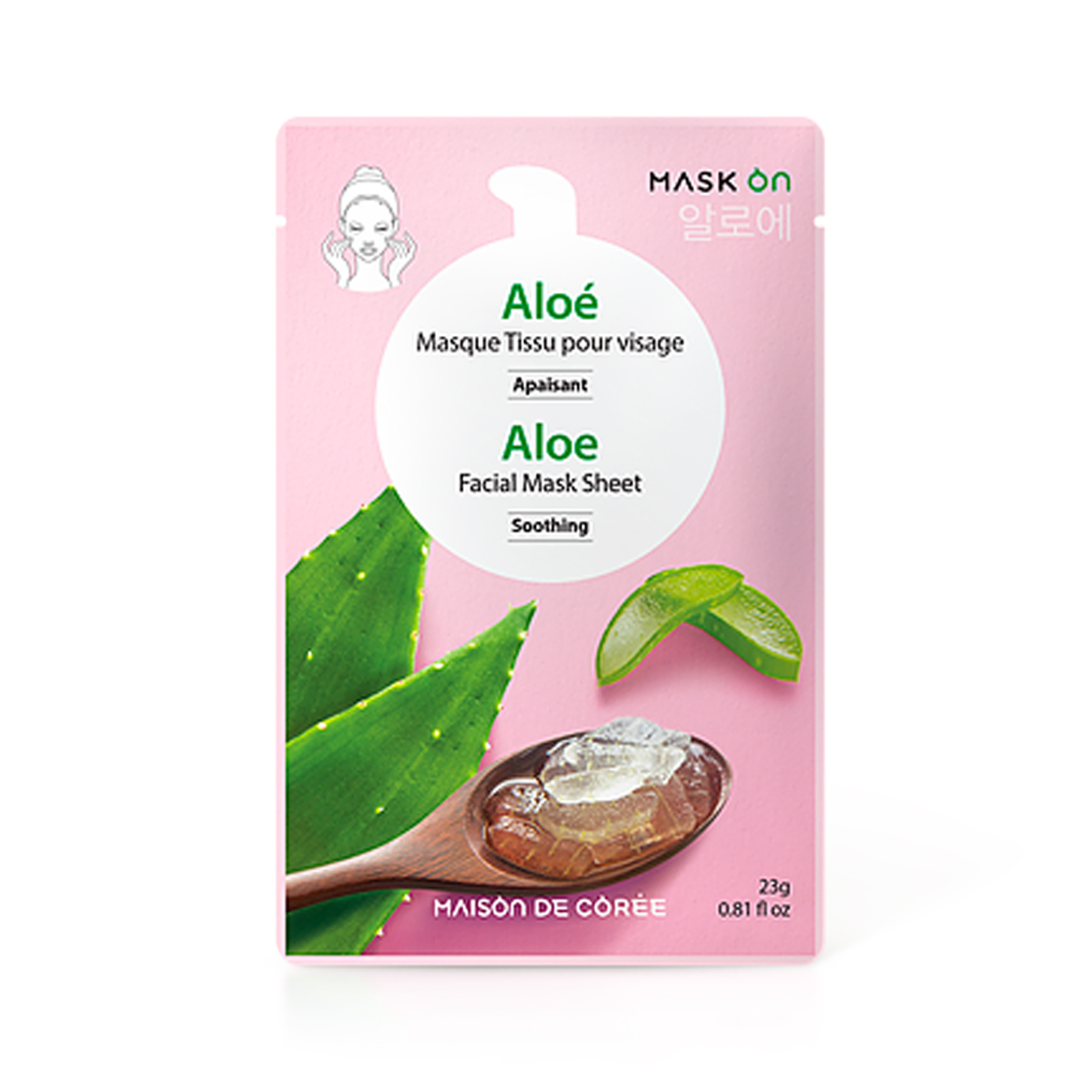 Refreshing Facial Mask Sheet With Aloe Vera   23gr