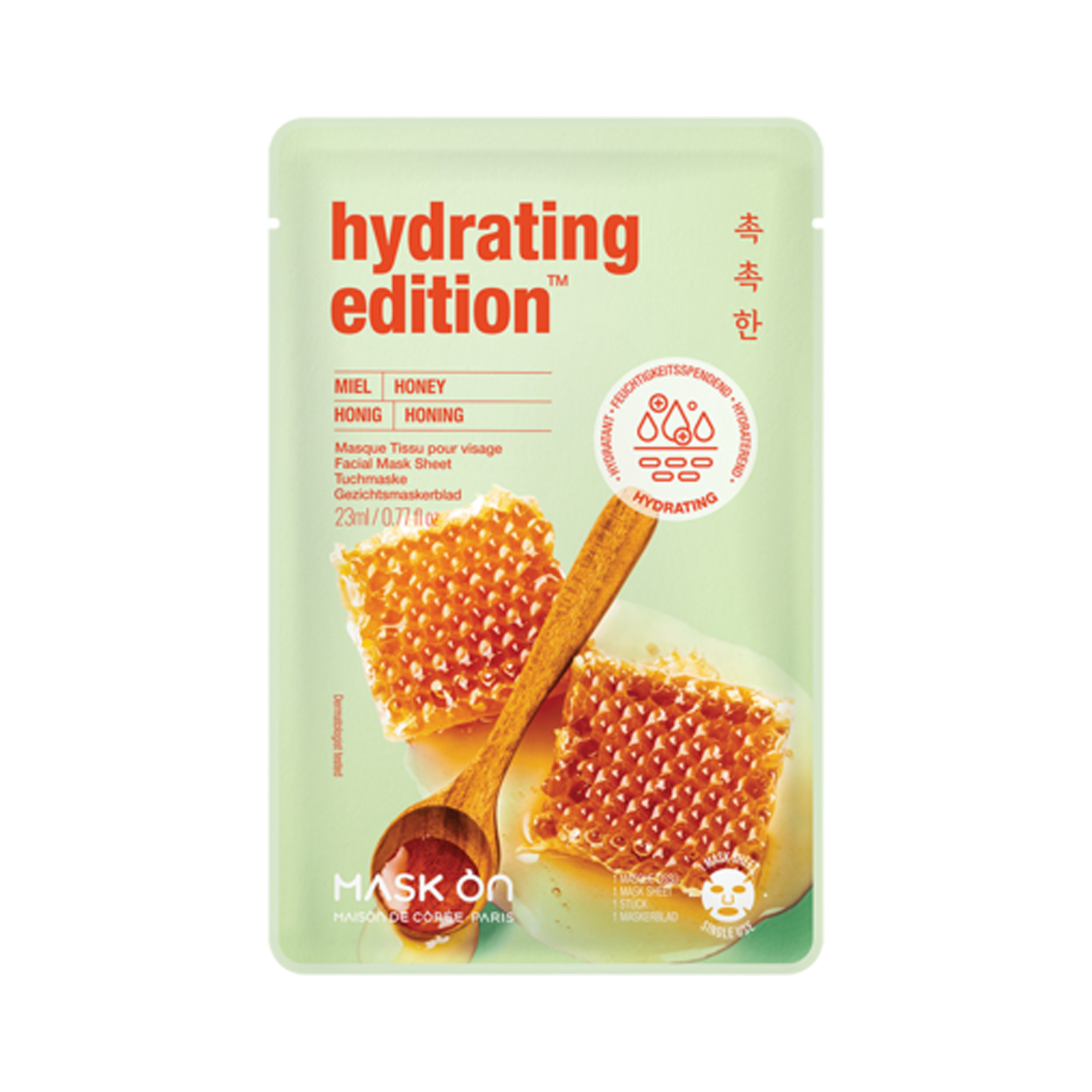 Hydrating Facial Mask Sheet With Honey   23gr