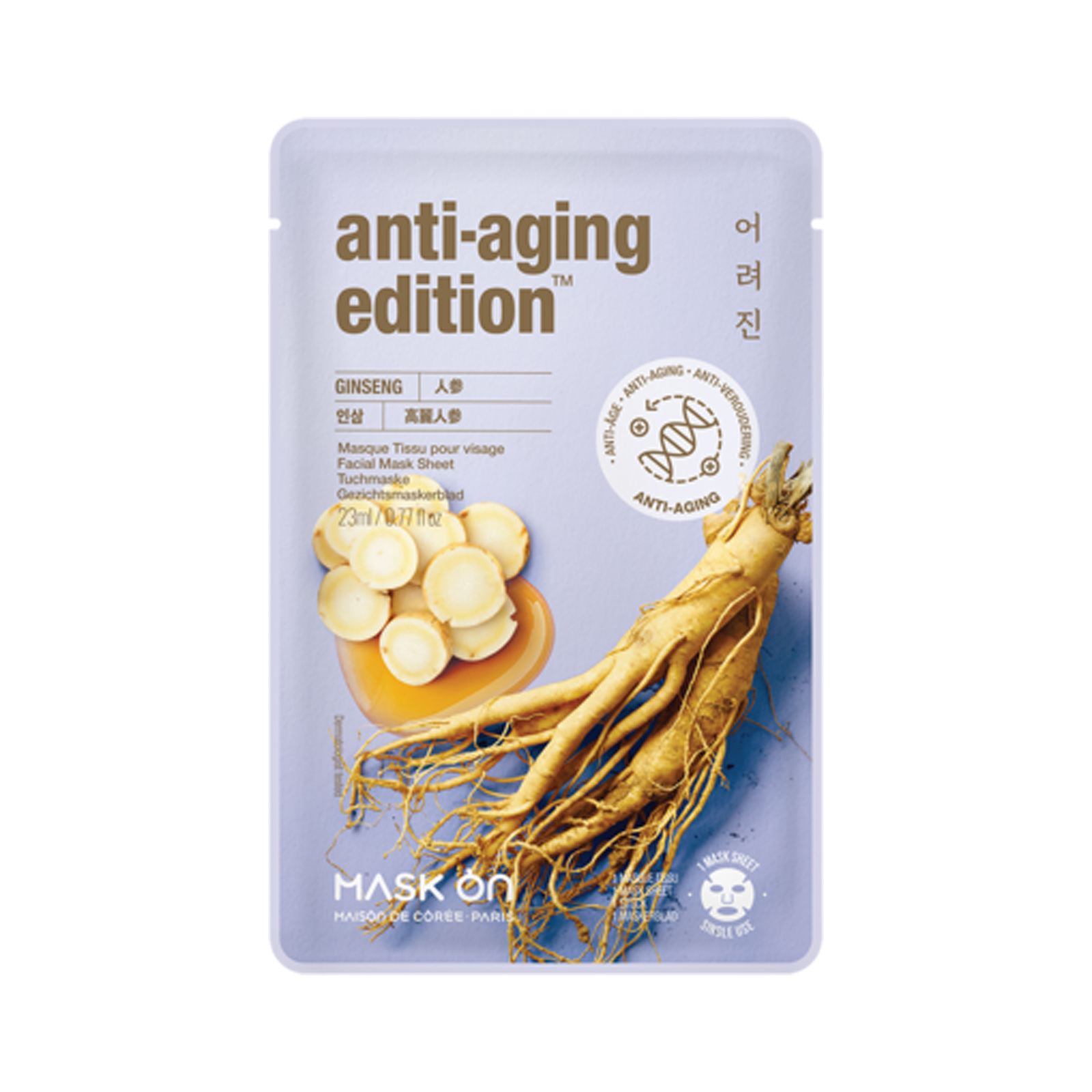 Anti-aging Facial Mask Sheet With Ginseng   23gr