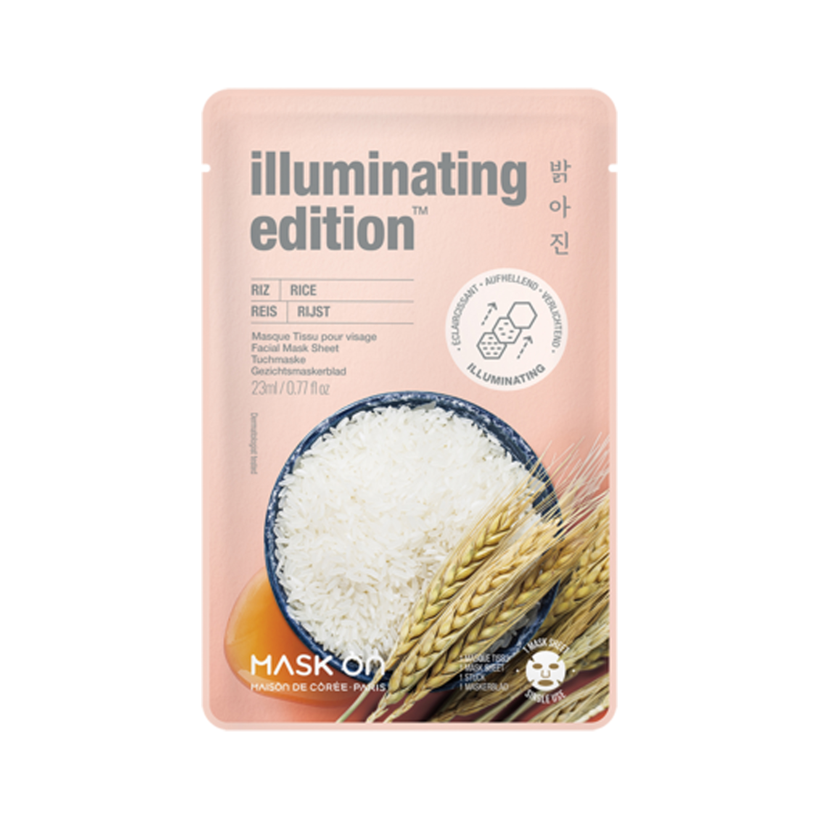 Illuminating Facial Mask Sheet With Rice   23gr