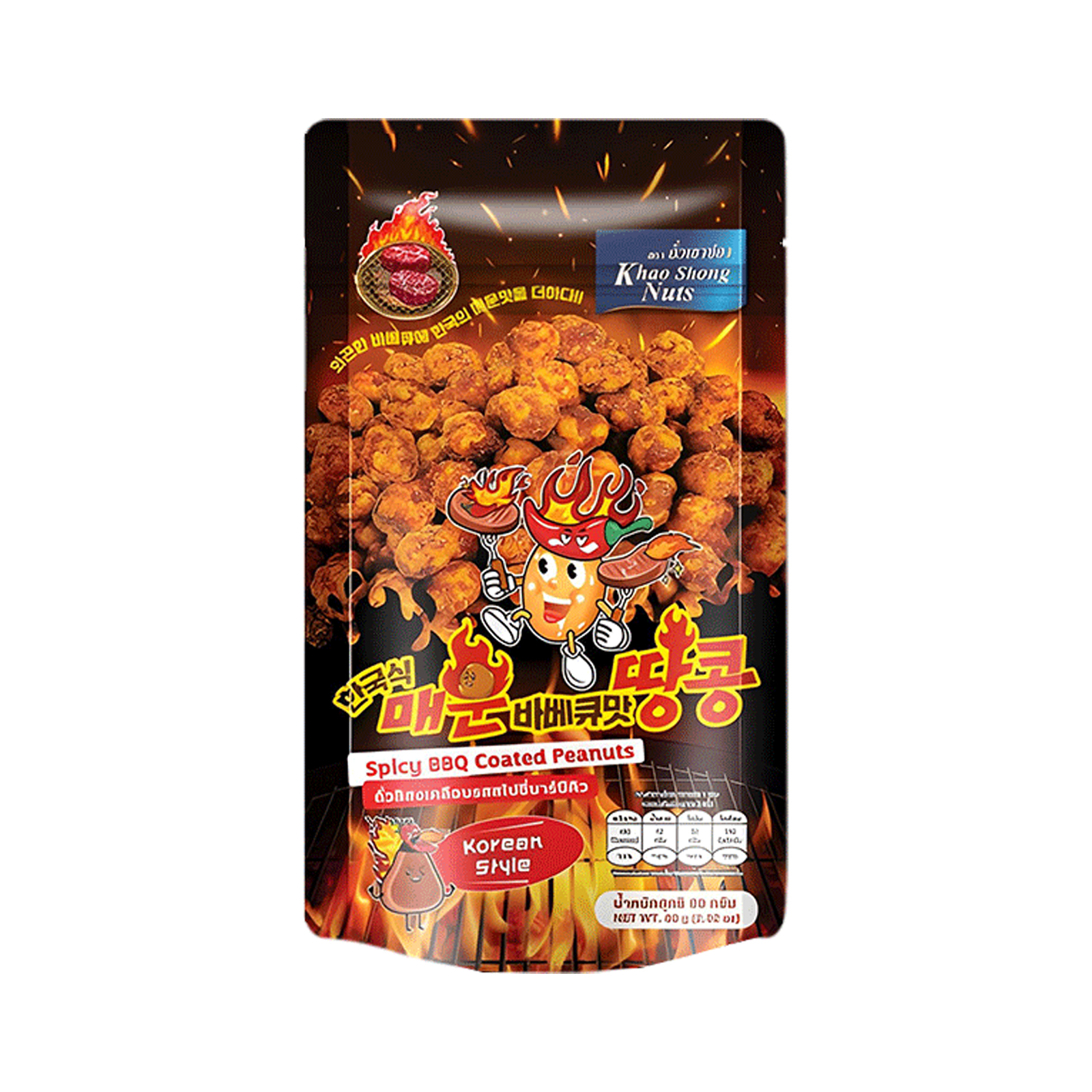 Korean Coated Peanuts Spicy Bbq  80gr