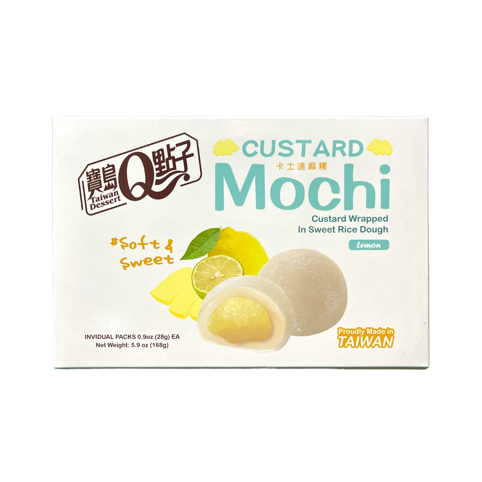  Mochi Custard Lemon Flavor  168gr