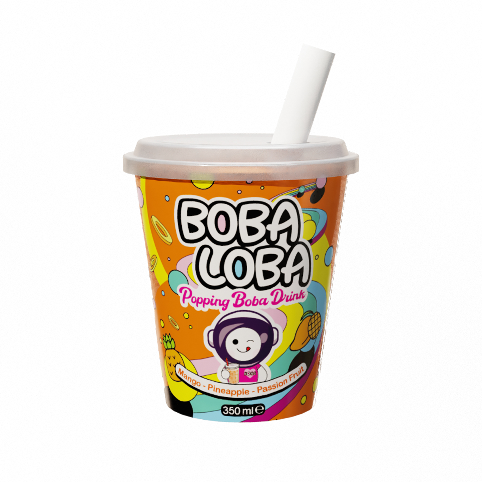 Popping Boba Drink Mango, Passion Fruit, Pineappple  350ml