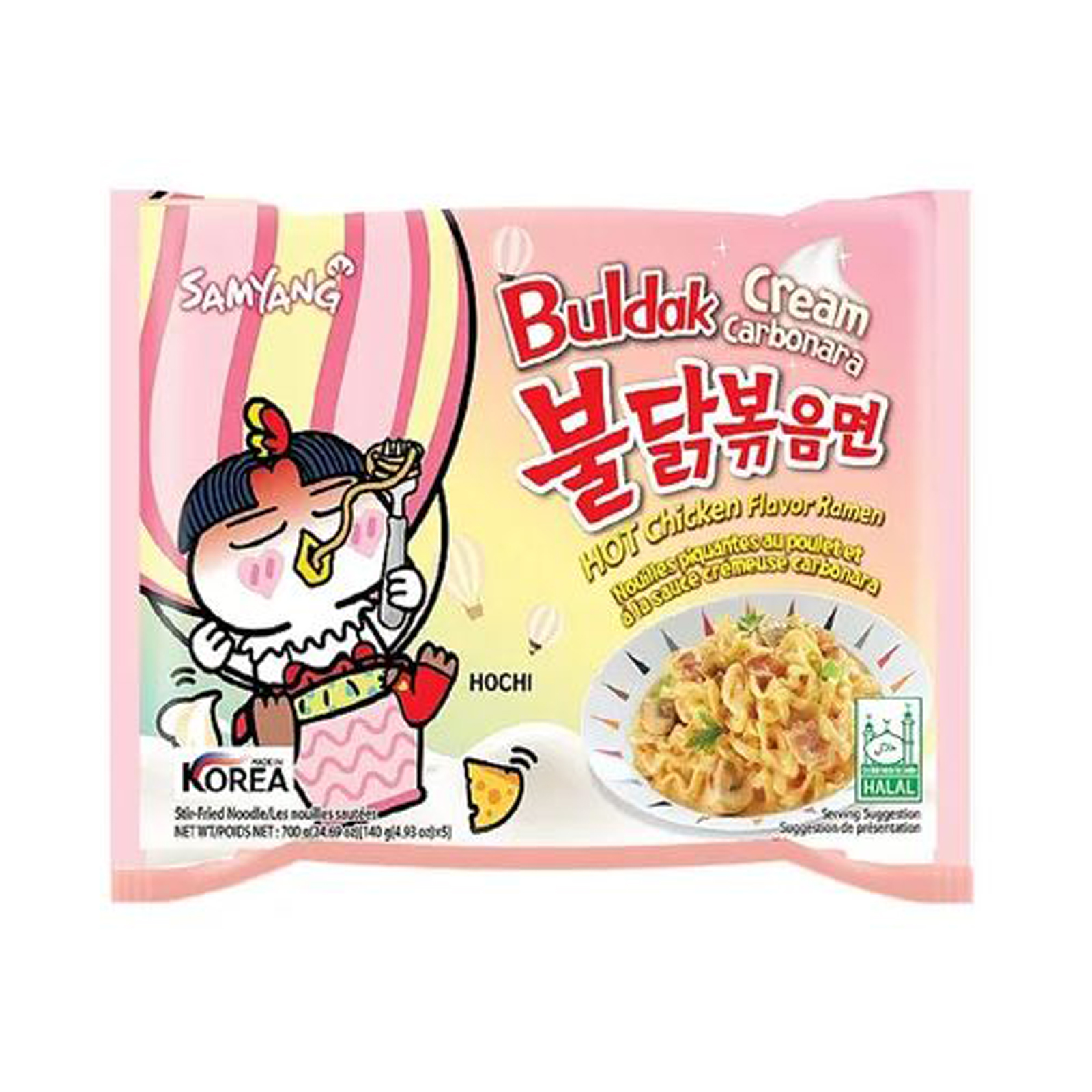 Buldak Ramen Cream Carbonara Instant Noodle Hot Chicken  140gr