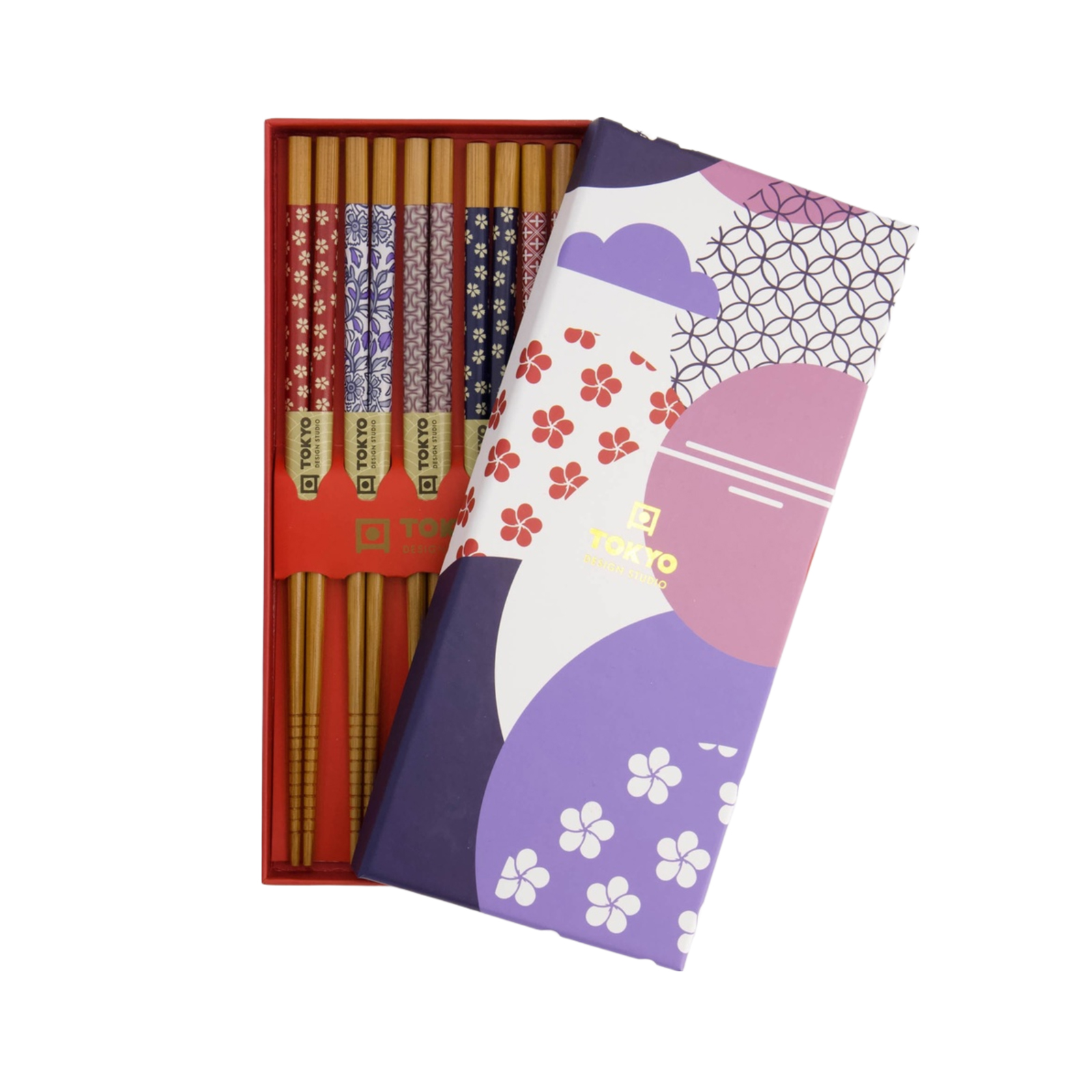 Chopstick Giftset/5 Circle Flower 1set